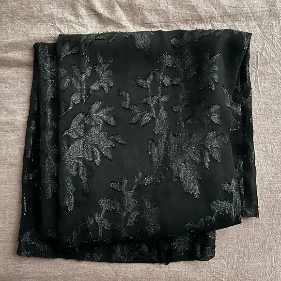 LPA 592 Black Lurex Sheer Pants - Picture 3 of 4